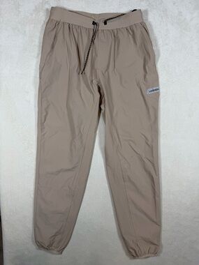 Legends Men's Medium Beige Performance Jogger Sweatpants with Drawstring